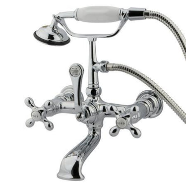 Kingston Brass Vintage Wall Mount Clawfoot Tub Filler with Hand Shower Clawfoot Tub Filler Kingston Brass